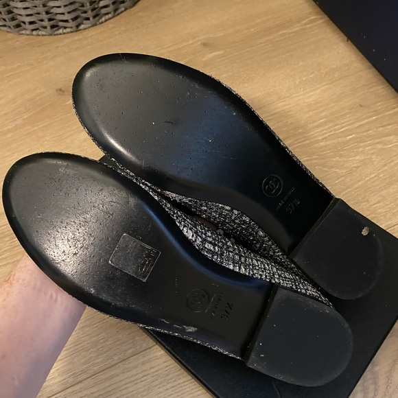 Chanel glitter opera loafers 37.5 - Picture 3 of 6